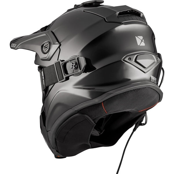 Casque Titan Solid - Lunette 210° électrique incluse Noir Derrière