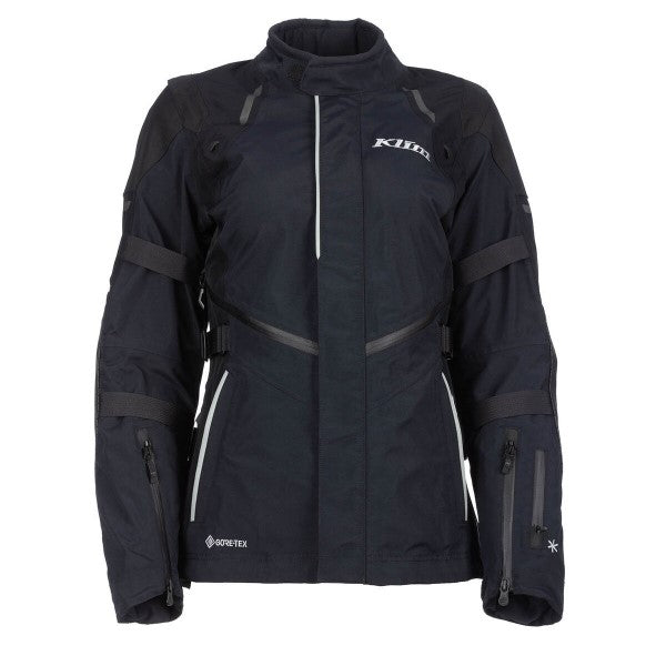Manteau de Moto Altitude Femme Klim Noir, de face 