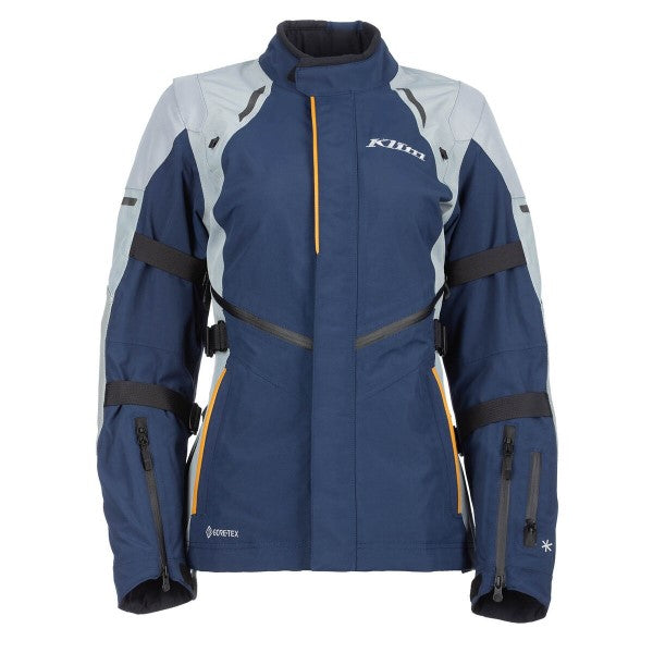 Manteau de Moto Altitude Femme Klim Bleu, de face 