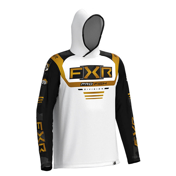 Coton Ouaté Tournament Air UPF Pullover Noir/Blanc/Jaune de face