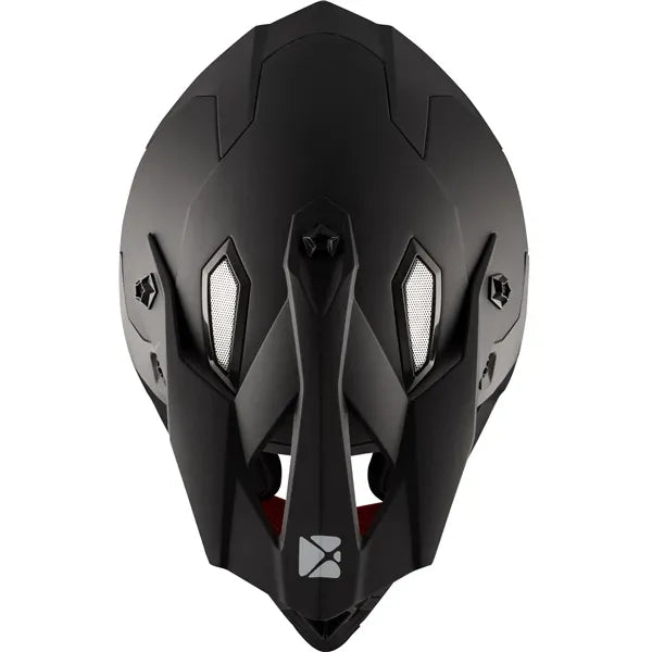 Casque de Motocross Hors Route TX319 Noir, dessus