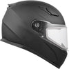 Casque Intégral de Motoneige RR619 Solid Noir Mat de gauche