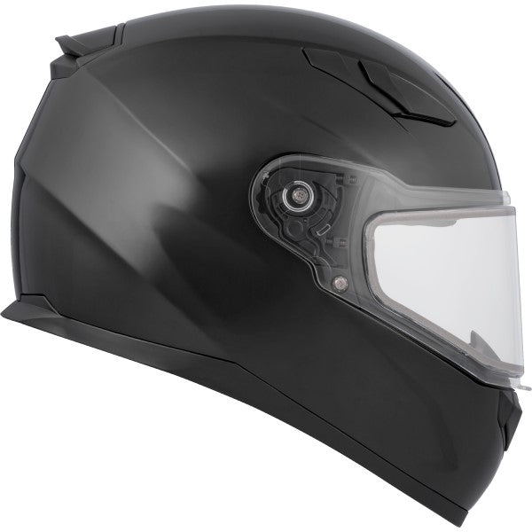 Casque Intégral de Motoneige RR619 Solid Noir de gauche