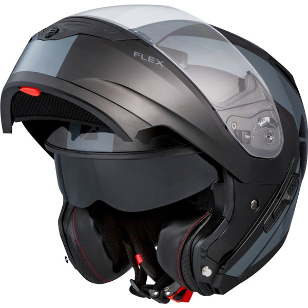 Casque Modulaire de Moto Flex RSV Chicane Gris incliné de droite