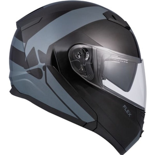 Casque Modulaire de Moto Flex RSV Chicane Gris de gauche