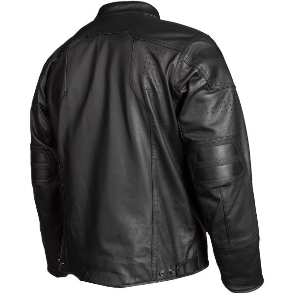 Manteau de Moto Sixxer Noir incliné de dos