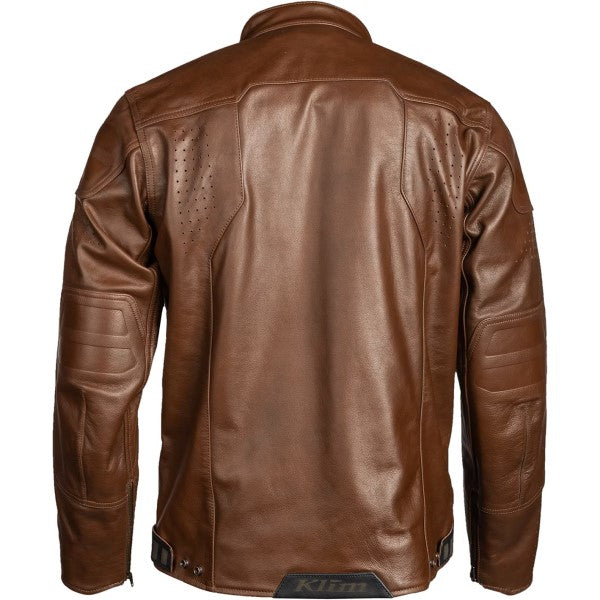 Manteau de Moto Sixxer Brun de dos