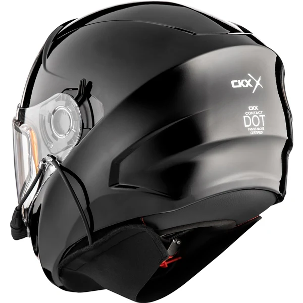 Casque Intégral de Motoneige Contact Solid/CKX/noir/arrière