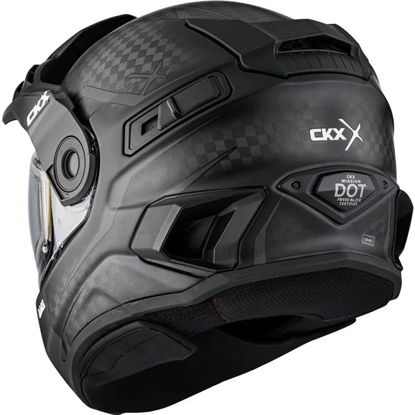 Full Face Snowmobile Helmet Mission Carbon Fury