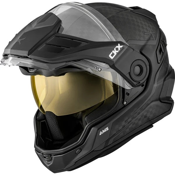 Full Face Snowmobile Helmet Mission Carbon Fury