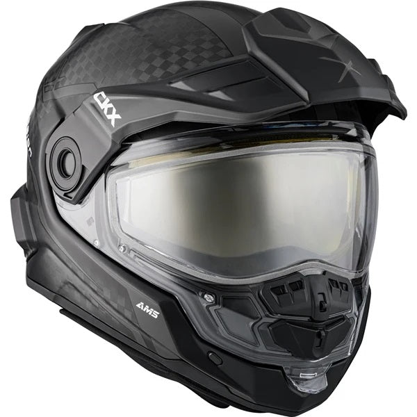 Full Face Snowmobile Helmet Mission Carbon Fury