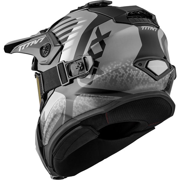 Casque Titan Avid Visière Double Gris Derrière