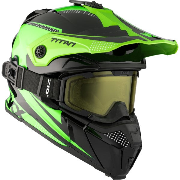 Casque Titan Original Roost vert, côté droit