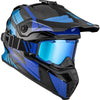 Casque Titan Carbone Trak - Lunette 210 Incluse Bleu