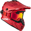 Casque Titan Airflow Roar - Lunette 210 Incluse Rouge