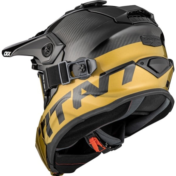 Casque Titan Airflow Carbon Stalwart Noir/Jaune Derrière