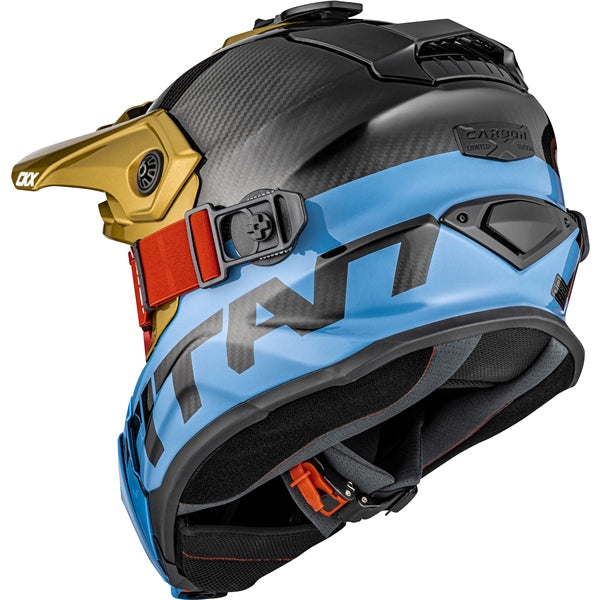 Casque Titan Airflow Carbon Stalwart Bleu/Jaune Derrière