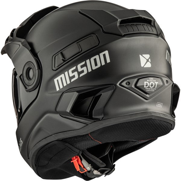 Casque Intégral de Motoneige Mission Solid Visìère Fumé||Full Face Snowmobile Helmet Mission Solid Shield Smoke