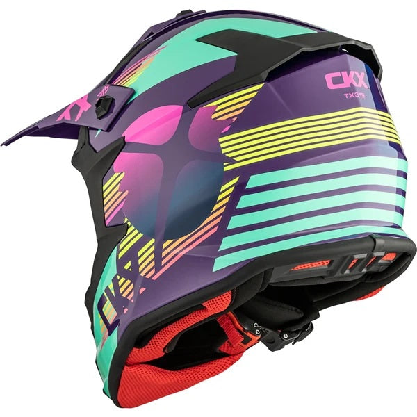 Casque Intégral  Hors-Route TX319 Galactic Mauve, Dos