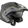 Casque Ouvert de Moto Razor-X Outbound | Gris, de face 