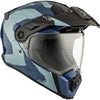 Casque Intégral de Moto Atlas Scorpio Bleu Lustré côté avant