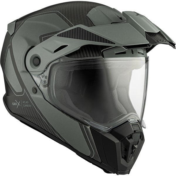 Casque Intégral de Moto Atlas Byway Kaki côté avant