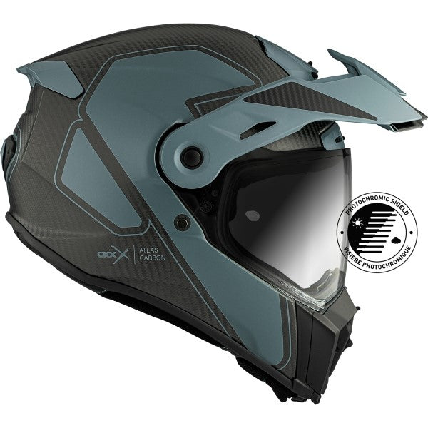 Casque Intégral de Moto Atlas Byway Bleu de profile