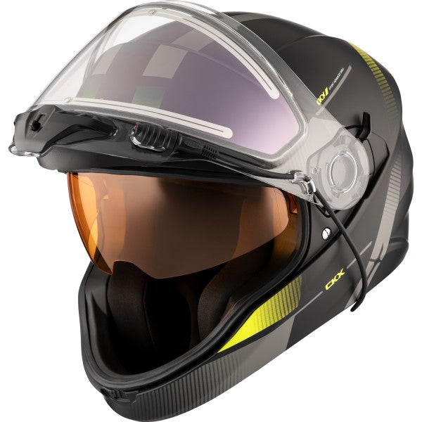 Casque de Sentier Contact Visière Double Électrique||Contact Electric Double Lens Trail Helmet