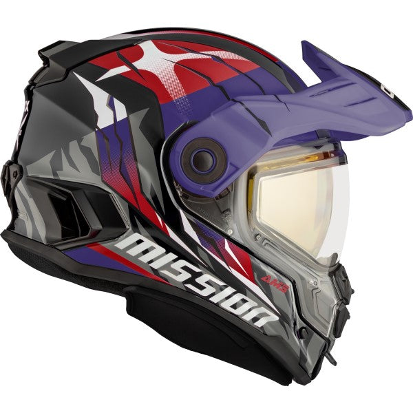 Casque Intégral de Motoneige Mission Claw Visière Électrique||Full Face Snowmobile Helmet Mission Claw Electric Lens