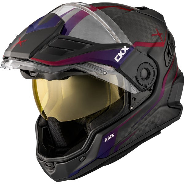 Full Face Snowmobile Helmet Mission Carbon Fury