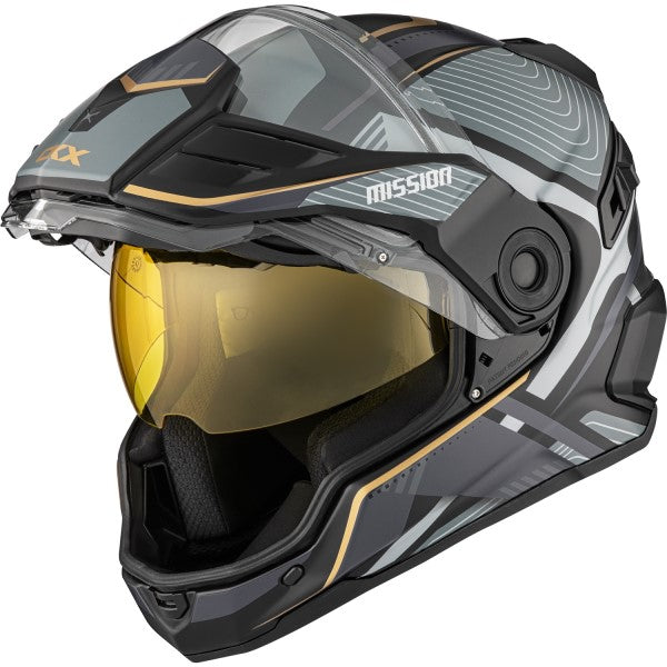 Casque Intégral de Motoneige Mission Verve Visière Électrique||Full Face Snowmobile Helmet Mission Verve Electric Lens