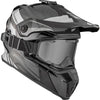 Casque de Snowcross Titan Original Carbone Argent incliné de gauche