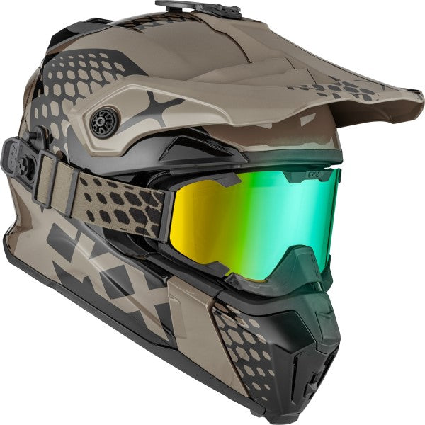 Casque de Snowcross Titan Original Titane incliné de gauche