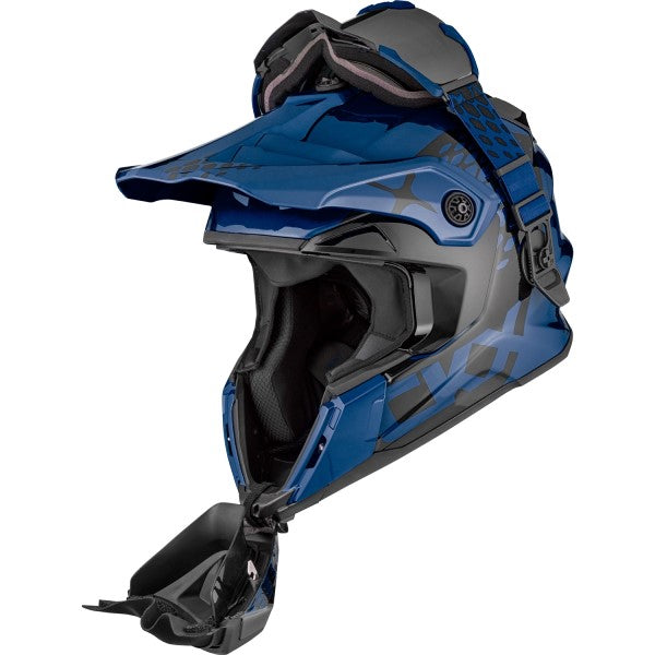 Casque de Snowcross Titan Original Bleu Foncé composants