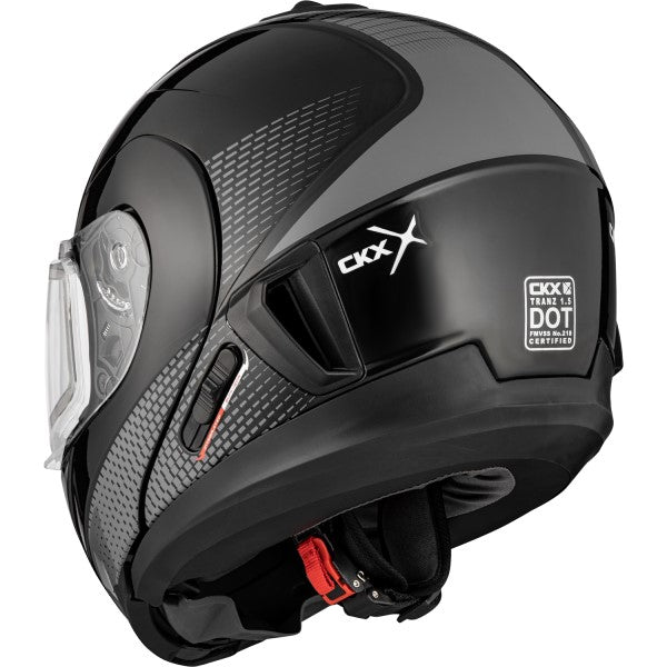 Casque Modulaire de Motoneige Tranz 1.5 Cyber Visière Électrique||Modular Snowmobile Helmet Tranz 1.5 Cyber Electric Lens