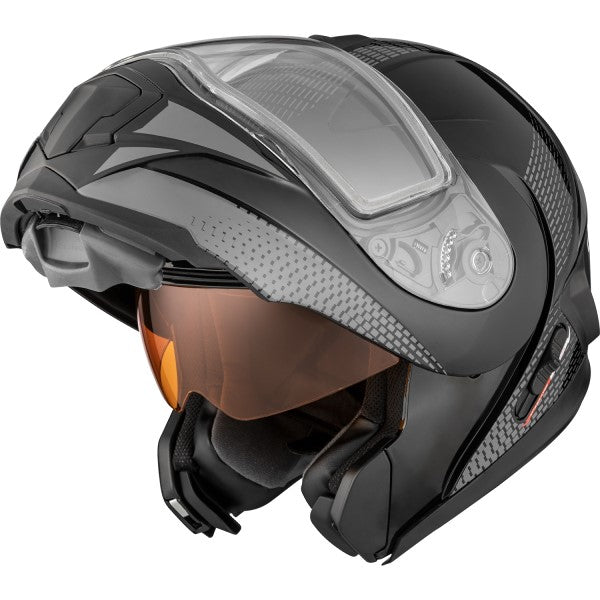 Casque Modulaire de Motoneige Tranz 1.5 Cyber Visière Électrique||Modular Snowmobile Helmet Tranz 1.5 Cyber Electric Lens