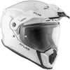 Casque Aventure Atlas Solid Blanc incliné de gauche