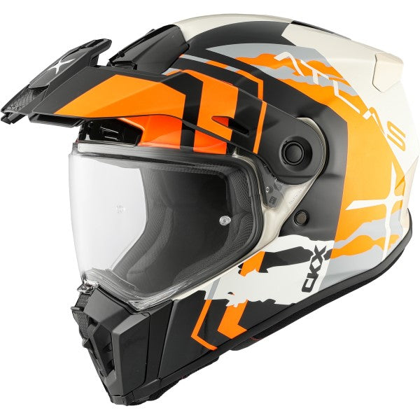 Casque Aventure Atlas Equinox Orange incliné de droite