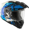 Casque Aventure Atlas Equinox Bleu incliné de gauche