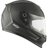 Casque Intégral de Moto RR24Y Solid Junior Noir Mat de gauche