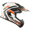 Casque de Motocross TX228 Bolt Blanc/Orange de gauche