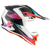 Casque de Motocross TX319 Skyway Blanc/Multicolore de gauche