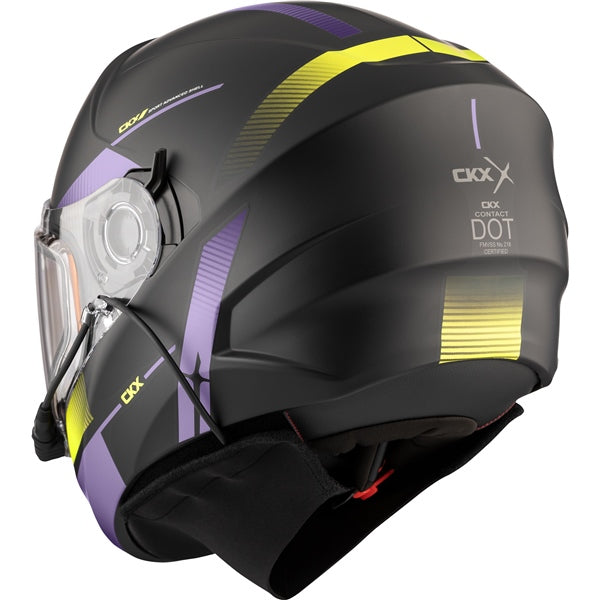 Casque de Motoneige Integral Contact Edge Visière Double Électrique