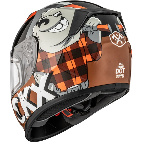 Full Face Snowmobile Helmet RR24Y Lumberjack Junior