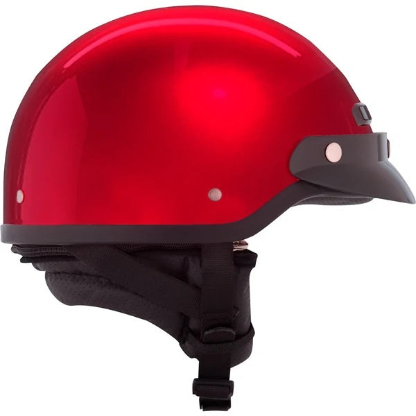 Casque Ouvert de Moto VG500 Rouge Noir