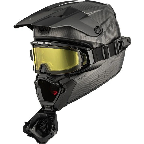 Casque Titan AMS Solid - Lunettes Apex Incluse Noir Carbone, côté gauche