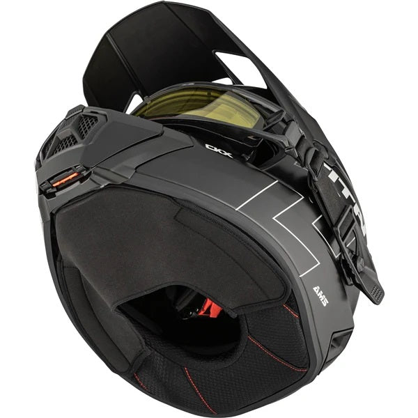 Casque Titan AMS Solid - Lunettes Apex Incluse Noir Mat, Dessous