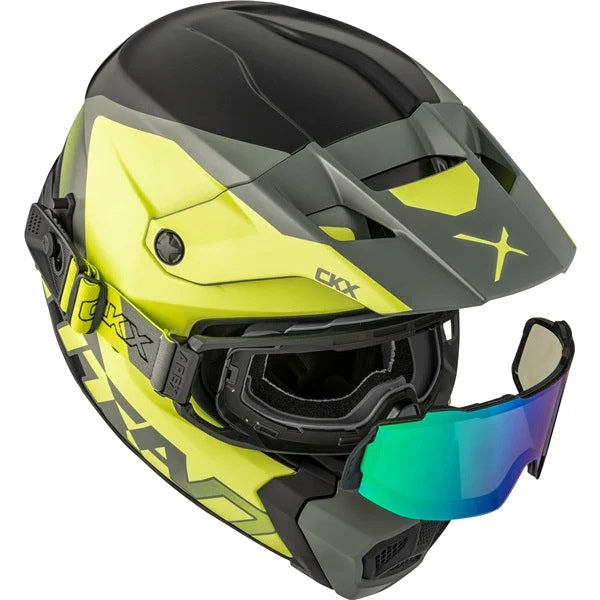 Casque Titan AMS Nunavut - Lunettes Apex Incluse Vert Mat, Dessus