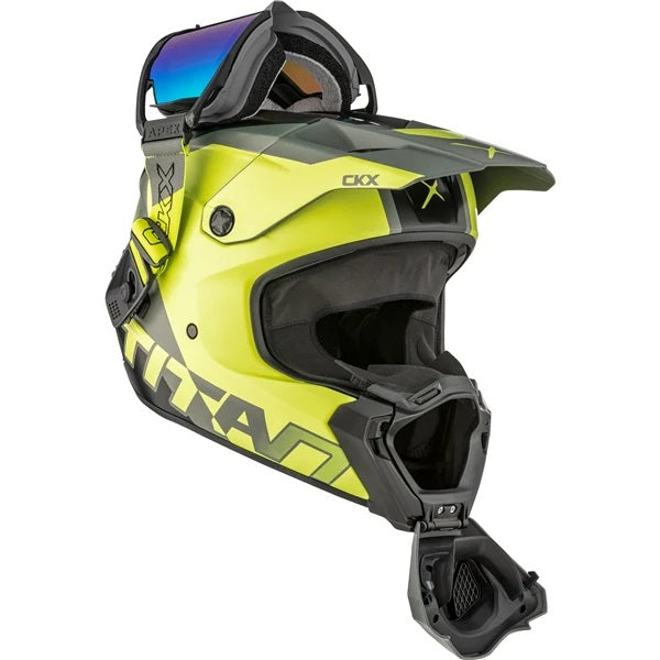 Casque Titan AMS Nunavut - Lunettes Apex Incluse Vert Mat,