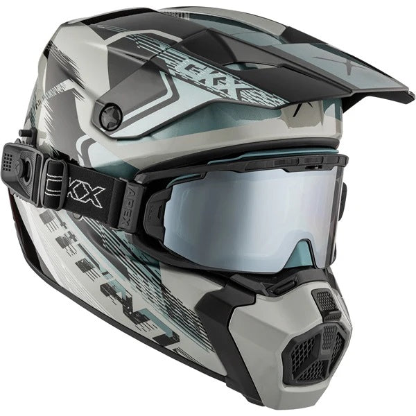Casque Titan AMS Concordia - Lunettes Apex Incluse Gris, côté droit
